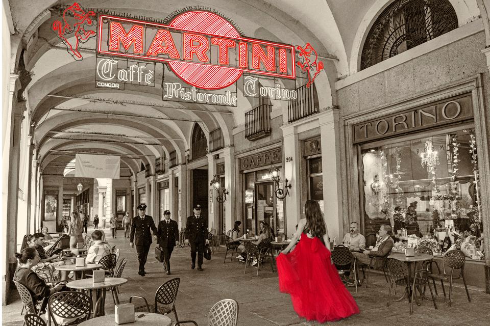Caffè Martini red dress 